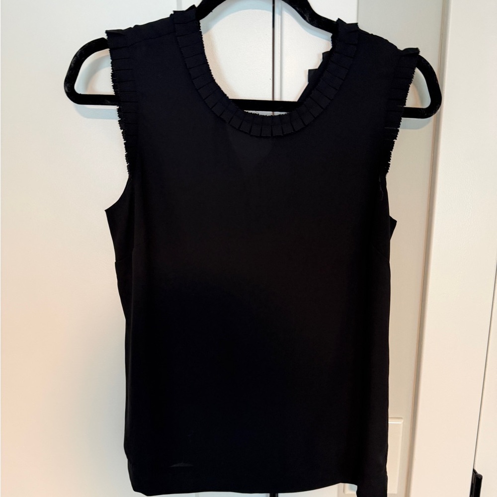 Jcrew Elegant Black Sleeveless Top